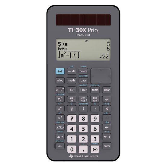 Texas Instruments TI-30X Prio MathPrint Wetenschappelijke rekenmachine Zwart