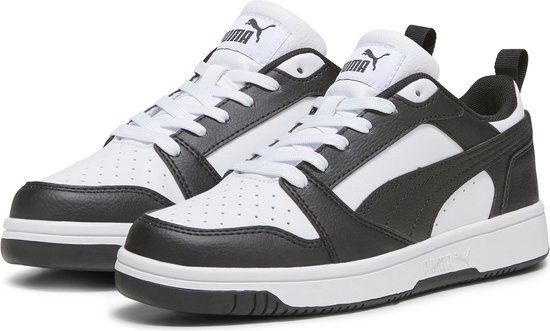 PUMA Rebound V6 Lo Jr Unisex Sneakers - Puma White-Puma Black