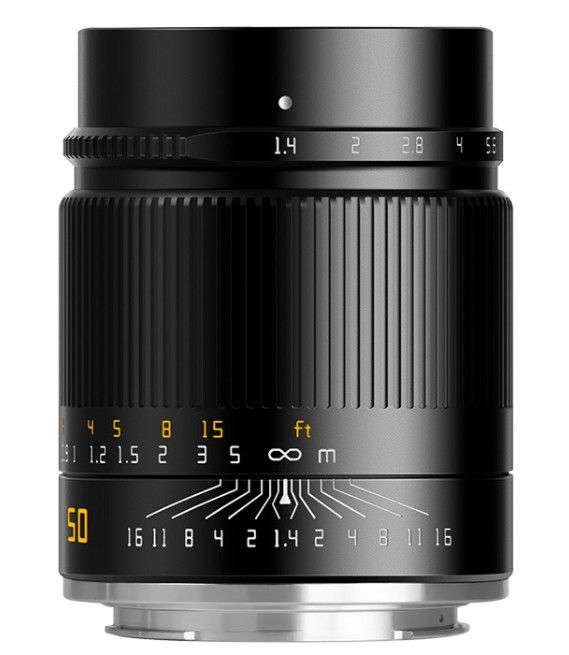 TTArtisan 50mm F1.4 ASPH - Sony E - Zwart