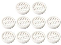10 x Ventilatie Rooster Rond Kunststof 35mm Wit