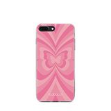 ERT GROUP mobiel telefoonhoesje voor Iphone 7 PLUS/ 8 PLUS origineel en officieel erkend Babaco patroon Butterflies 001 aangepast aan de vorm van de mobiele telefoon, hoesje is gemaakt van TPU