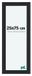 Your Decoration Cadre photo 25x75 cm Noir grain de bois MDF Como
