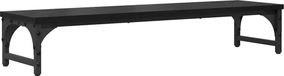 Syfax Zwart eiken Monitor Stand 85 x 23 x 15,5 cm Bewerkt hout