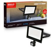 Briloner Varo - LED Schijnwerper - buitenlamp met bewegingssensor - wandlamp voor buiten - IP65 - neutraal wit licht - buitenverlichting - floodlight - 50W