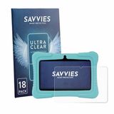 Savvies - Screenprotector voor SaveFamily Kids Tablet 7" - Folie Beschermfolie transparant 18 Stuks