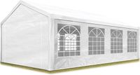 TOOLPORT Tente de réception Pavillon 4x8 m blanc PE 350 N toile 100% étanche résistant aux UV