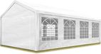 TOOLPORT Tente de réception Pavillon 4x8 m blanc PE 350 N toile 100% étanche résistant aux UV
