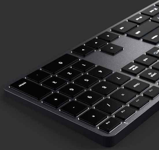 Satechi Slim W3 USB-C Wired Toetsenbord - QWERTY - Grijs