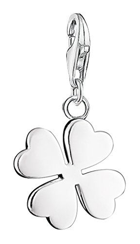 Thomas Sabo Charm Club 0884-001-12 Bedelhanger dames klaverblad geluksbrenger 925 sterling zilver