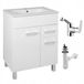 STAMAR meuble lavabo 60 cm blanc laqué brillant