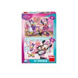 Dino Puzzle Minnie et Figaro 2 Puzzles - 10 à 25 pièces