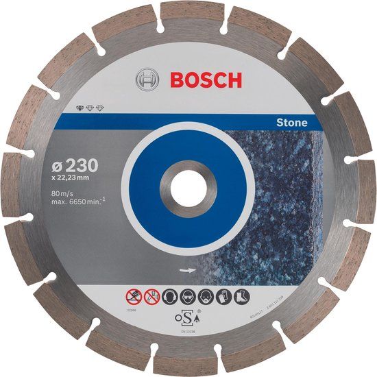 Bosch Accessoires Bosch Diamantdoorslijpschijf Standard for Stone 230 x 22,23 mm 10 stuks