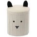 Panda Pouf pliant avec rangement, peluche, pour enfants, 28 x 28 x 34 cm (blanc)