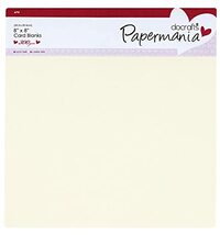 Papermania 8 x 8 inch Kaarten & Enveloppen - Crème - 6 stuks