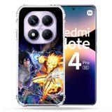 Cokitec Versterkte hoes voor Xiaomi Redmi Note 14 Pro 5G Manga Naruto VS