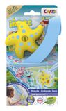 CRAZE INKEE Toys Badspeelgoedset voor kinderen, glijbaan en zeester voor badkuip met zuignappen, interactief waterspeelgoed vanaf 3 jaar, 3 stuks