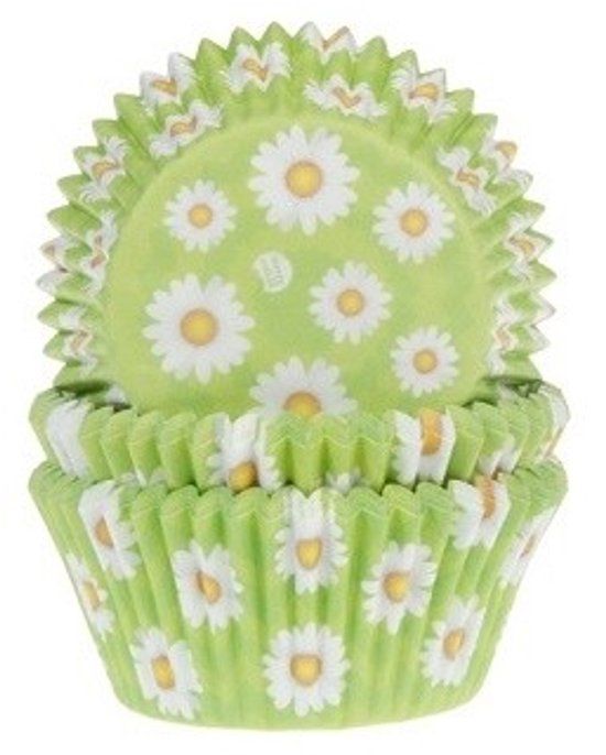 House of Marie Cupcake Vormpjes - Madeliefje - 50 stuks - Muffin bakvormen