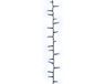 vidaXL Lichtslinger compact met 1000 LED's blauw 25 m PVC