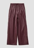 s.Oliver Kinder Broek Imitatieleer Bourgondisch Rood