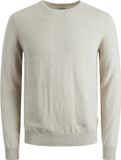 JACK & JONES Emil knit crew neck slim fit pullover beige melange