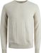 JACK & JONES Emil knit crew neck slim fit pullover beige melange