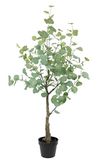 Kunstboom Eucalyptus Kunstboom in Pot - Decoratieve Struik met Zilveren Dollars Bladeren voor Balkon en Tuin