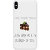 Apple Siliconen hoesje compatibel met iPhone XS Max Eating Cakes