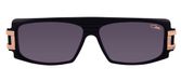 Cazal Lunettes De Soleil Unisexe Noir Carrées Gris 58mm