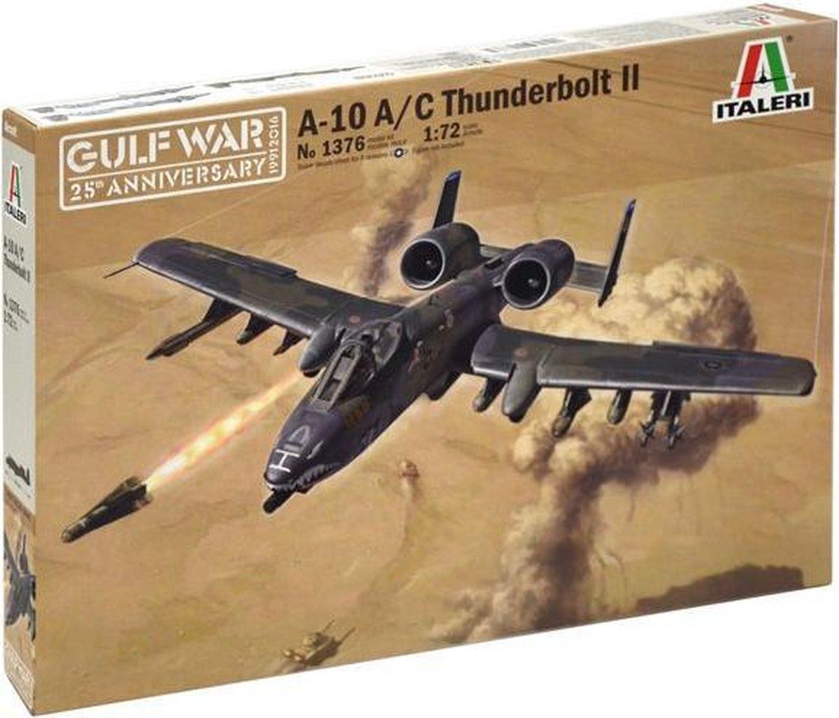 Italeri A-10 Thunderbolt II - ITA 1376S - Vliegtuig modellen - Plastic - Multi