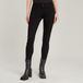 G-Star Lynn Mid Skinny Wmn Jeans Femme Noir Pitch Black Coton Élasthanne Élasthanne Taille Normale Coupe Skinny 32/32