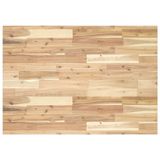 vidaXL Rechthoekig tafelblad 100 x 70 x 2 cm massief acaciahout