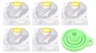 Omgoods - Sac de rangement transparent pour céréales - Sac refermable de qualité alimentaire pour noix et farine (2,5 kg)