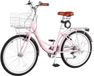 VEVOR Dames Cruiserfiets 24 inch Roze