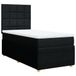 vidaXL Boxspringbed met matras, stof, zwart, 100x200 cm