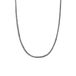 Lucardi Kinder Stainless steel ketting met antique finish - Ketting - Staal - Zwart - 50 cm
