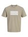 JACK & JONES Chemise 'JCOFusion' greige / blanc