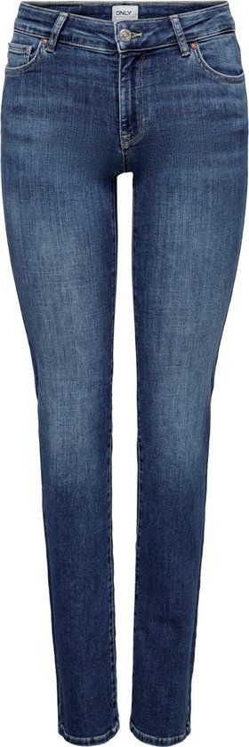 ONLY Onlalicia Reg Strt Dnm Dot879 Noos - Medium Blue Denim - W25/L32