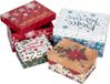 Merkloos Cadeauverpakkingen met deksel - Set van 4 - Ronde kartonnen dozen - Opbergdozen - Sieradendoosjes - Verjaardagscadeau - Moederdagcadeau.