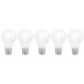 EGLO 5-pack E27 LED lampen, melkglas, 806 lumen | 7 watt (vergelijkbaar met 60 watt), lichtbronnen warmwit, 2700 K, opaal wit, A60 lampjes Ø 6 cm