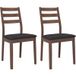 Maison Exclusive - Chaise de salle à manger avec coussin, 2 pièces, marron, bois de caoutchouc massif
