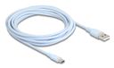DeLOCK 81224 USB 2.0 Kabel USB A naar USB C 4m Blauw
