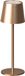 GAEVE - Lampe de table rechargeable - Café - Sans fil et dimmable - 27,5cm de haut - 3 couleurs de lumière - Chaque couleur de lumière est dimmable - Convient pour l'intérieur et l'extérieur - Lampe de nuit - Étanche
