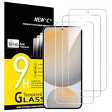 NEW'C 3 Stuks, Screen Protector voor Samsung Galaxy S24 FE 5G Gehard Glass Schermbeschermer - Luchtbelvrij - Ultrabestendig (0,33 mm HD Ultra transparant) 9H hardheid glas