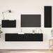 Maison Exclusive Meuble TV mural exclusif - Ensemble de 4 pièces, finition bois imitation chêne noir, matériau composite