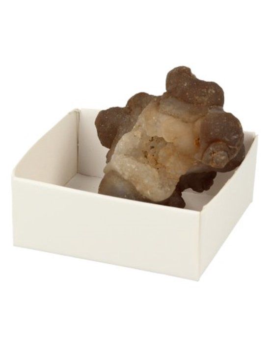 Ruben Robijn Doosje Chalcedoon Marokko - Bruin - Asymmetrisch - 5x5cm