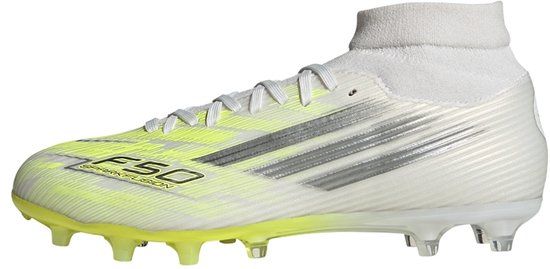 Adidas Performance F50 Sparkfusion League Mid Cut Firm Ground / Artificial Ground Voetbalschoenen Dames - Wit - Maat 38 2/3