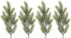 Bellatio Decorations 6x Groene kersttakken / dennentakjes 52 cm kerstversiering