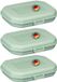 Westmark 3x lunchbox/snackbox, met kliksluiting, hoogte: ca. 3,7 cm, kunststof, Mini, mint groen, 235122EM