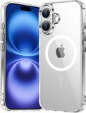 Selected by GSMpunt.nl Hoesje Geschikt voor Apple iPhone 16 - Compatibel met MagSafe - Hard Back Cover met Magneet - Transparant