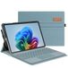 Fintie Hoes voor Microsoft Surface Pro 12 inch 1e editie (2025), Portfolio Business Cover met meerdere kijkhoeken, tas en penhouder, compatibel met Type Cover-toetsenbord, blauw